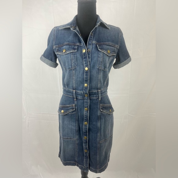 Current Elliot Denim Trucker Dress. Sold Out. Nordstrom Exclusive. Size 1 - Picture 3 of 7